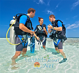 discover scuba in cozumel to learn how to dive in cozumel mexico